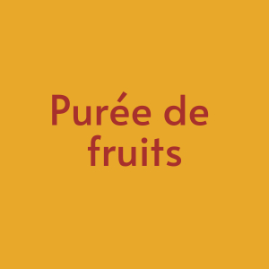 Purée de fruits